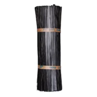 MAZZETTO da 1000 pz LACCETTO ANIMA in FERRO 15 cm RIVESTIMENTO in PLASTICA Colore NERO