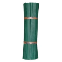 MAZZETTO da 1000 pz LACCETTO ANIMA in FERRO 15 cm RIVESTIMENTO in PLASTICA Colore VERDE